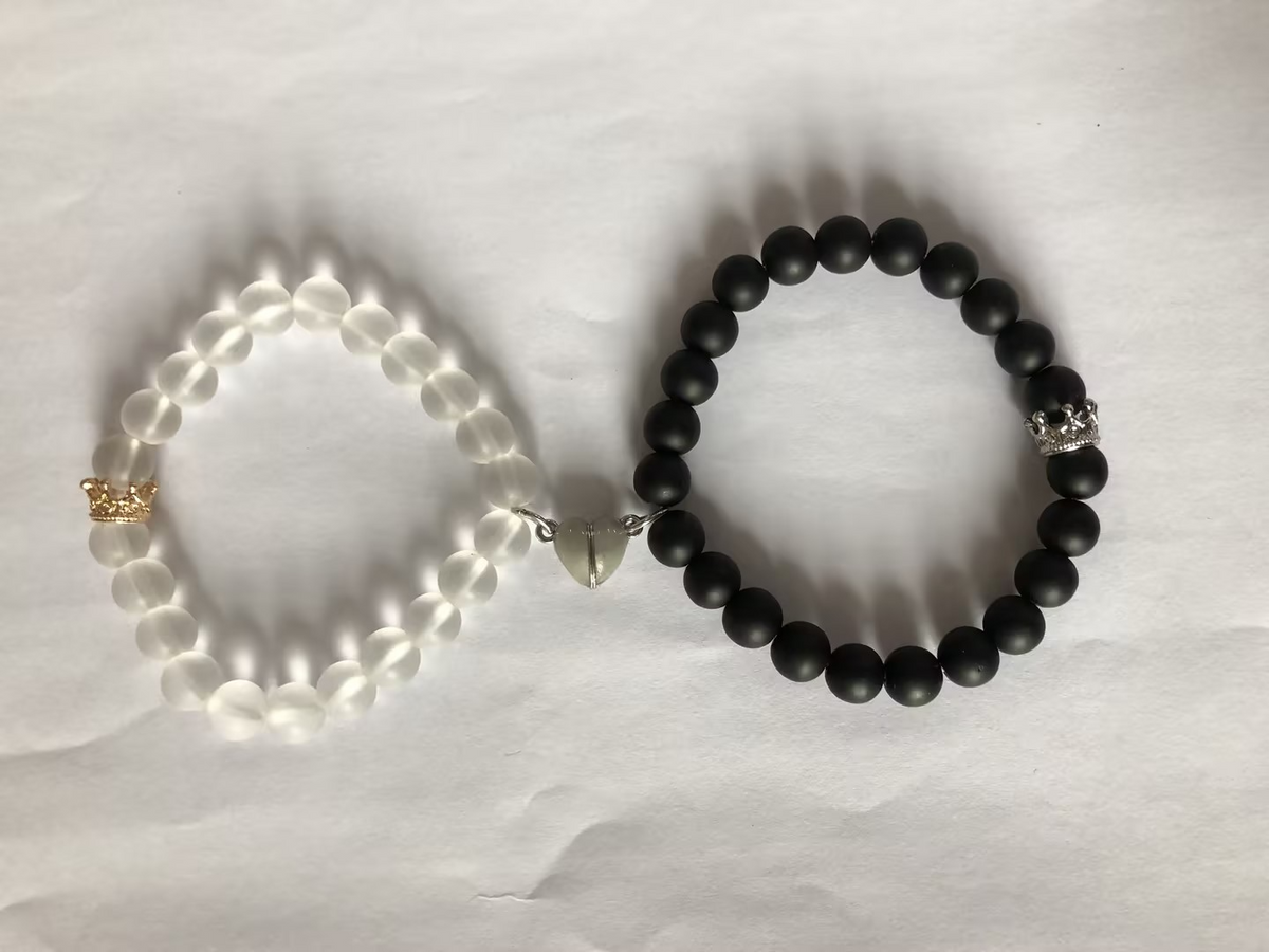 Glowing Heart Couple Bracelets